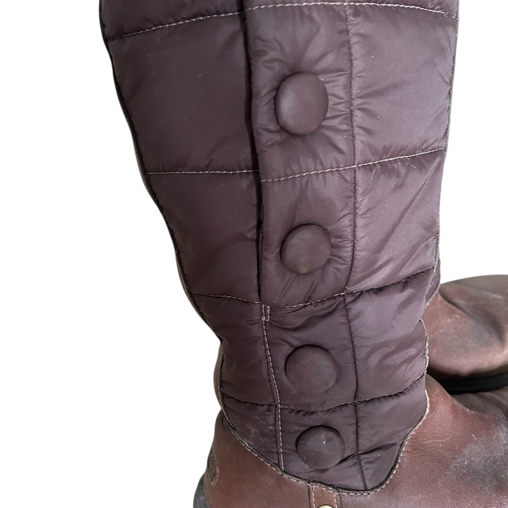 UGG Snowpeak Tall Winter Leather with Quilted Nylon Shaft and Buttons - 7 - Picture 10 of 14